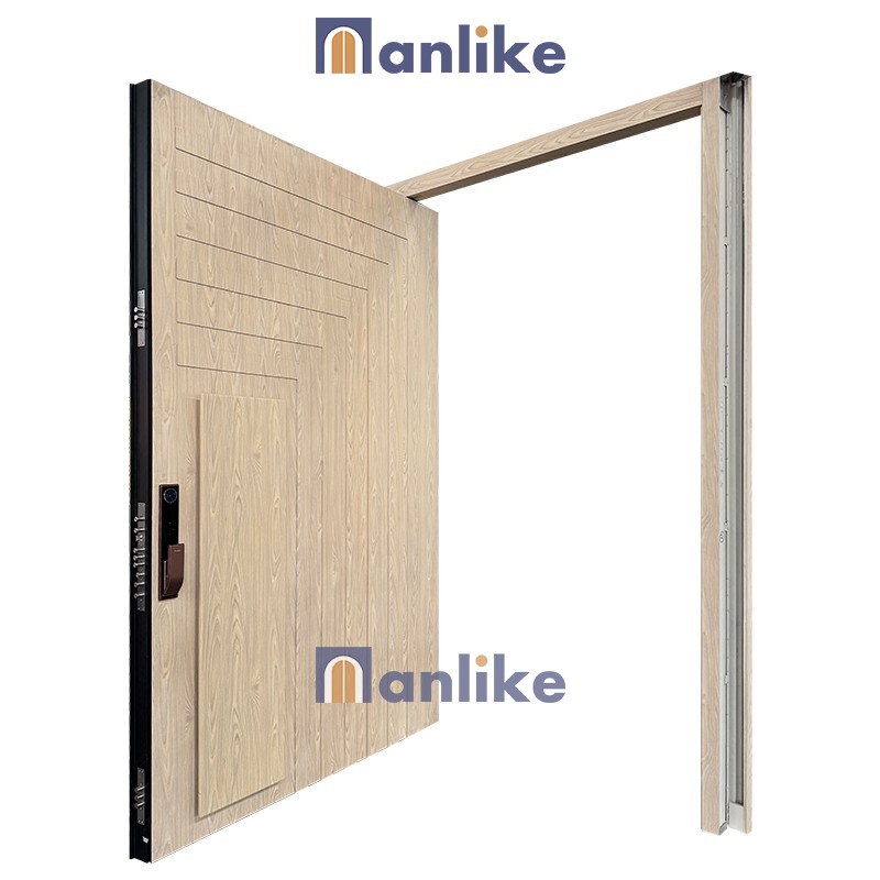 White Oak Wooden Look Pivot Door