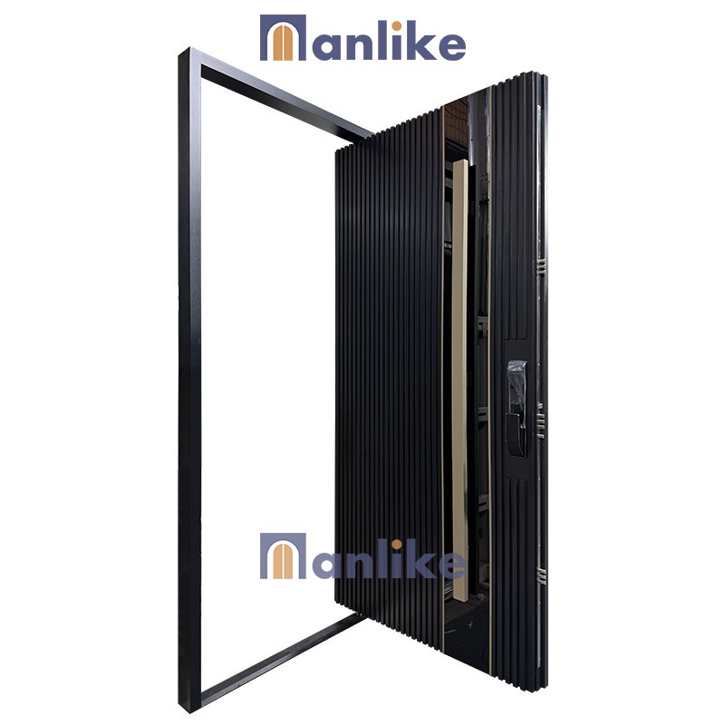 gold stainless steel trim aluminum door